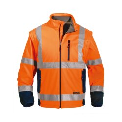 KAPRIOL SIGNALIZIRAJUĆA HV JAKNA SOFTSHELL 2 U 1 NARANČASTA - slika 1