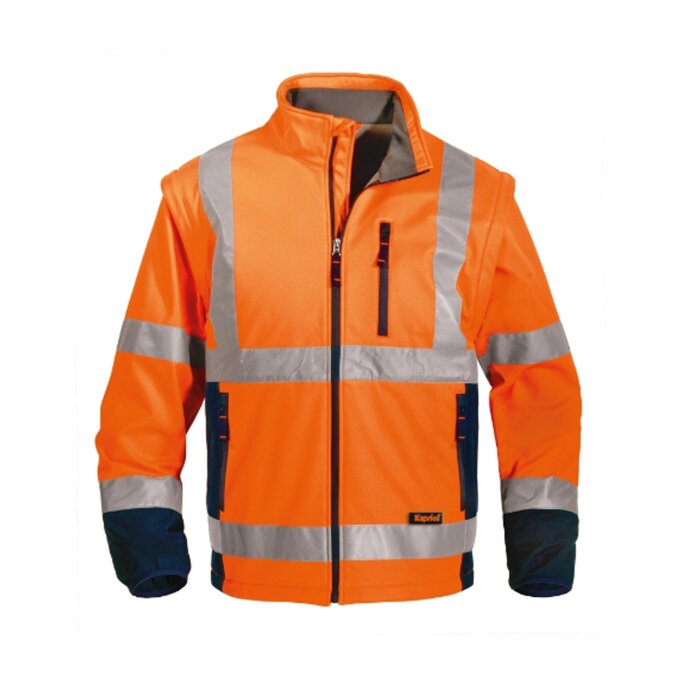 KAPRIOL SIGNALIZIRAJUĆA HV JAKNA SOFTSHELL 2 U 1 NARANČASTA