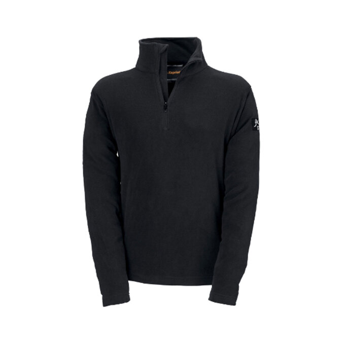 KAPRIOL MAJICA OD MIKROFLISA HALF-ZIP WOLF CRNA