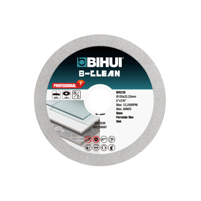 BIHUI DIJAMANTNA BRUSNO REZNA PLOČA B-CLEAN DPG115 115 x 1,0 x 30 mm