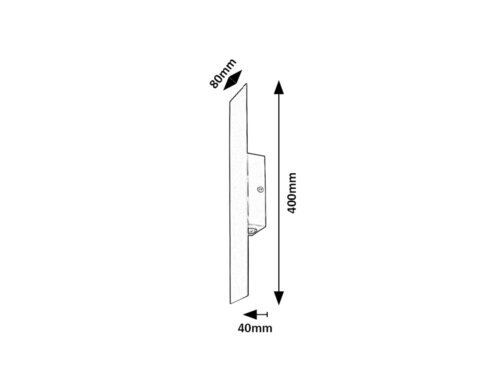 AMPEL ZIDNA LED SVJETILJKA 6W/3000K/470lm/IP20