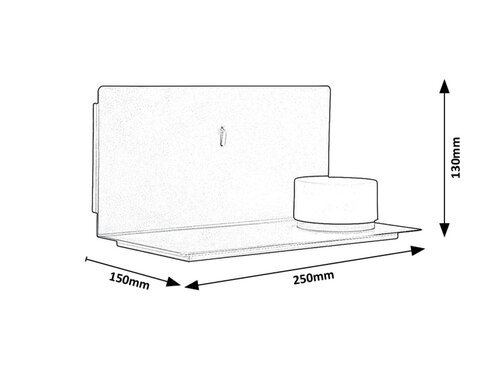 ARANZO ZIDNA LED SVJETILJKA 6W/3000K/230lm/IP20