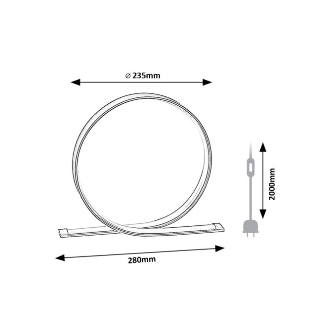 AZULA STOLNA LED SVJETILJKA 5W/4000K/460lm/IP20