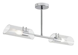 TEODORO KUPAONSKA STROPNA SVJETILJKA KROM 2x E14/12W/IP44