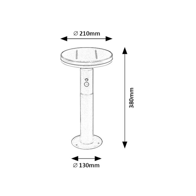 ALASKA VANJSKA LED PODNA SVJETILJKA + SENZOR 10W/4000K/250lm/IP44