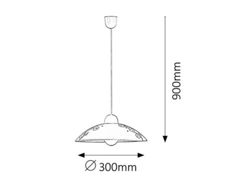BLOOMY VISILICA 1x E27/60W/IP20