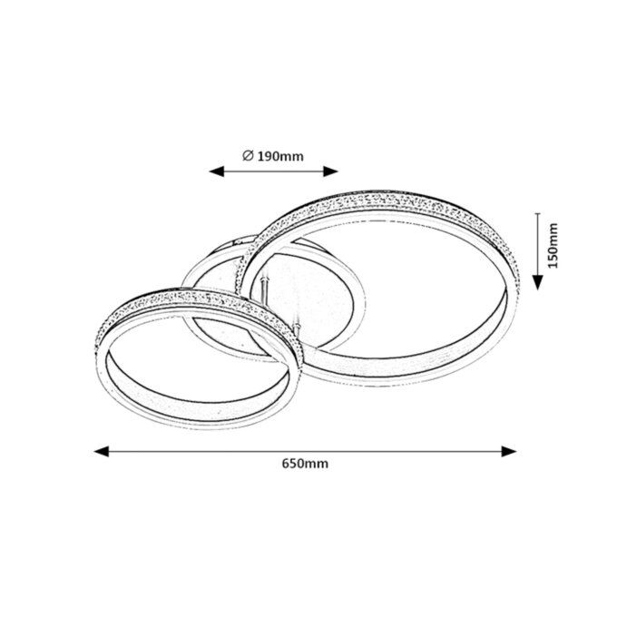 AVALON STROPNA LED SVJETILJKA 50W/4000K/3150lm/IP20