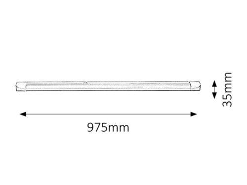 BAND LIGHT SVJETILJKA ZA POLICE T8 1x G13/30W/2400lm/2700K