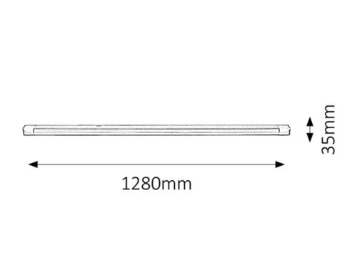 BAND LIGHT SVJETILJKA ZA POLICE T8 1x G13/36W/3350lm/2700K