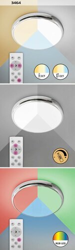 BALTHASAR KUPAONSKA LED PLAFONJERA 18W/3000-6500K/1600lm/IP44
