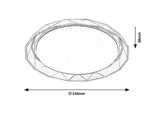ARCADIA LED PLAFONJERA 48W/3360lm/3000K