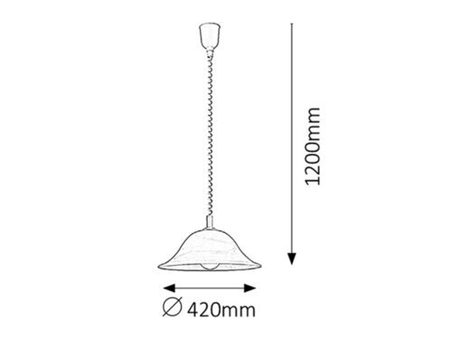ALABASTRO VISILICA 1x E27/60W/IP20