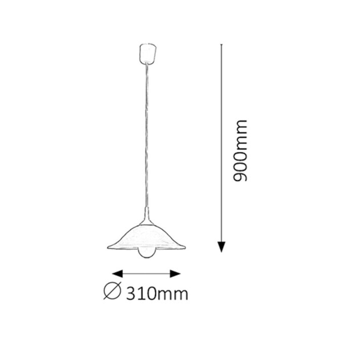 ALABASTRO VISILICA 1x E27/60W/IP20