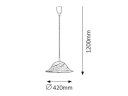 ALABASTRO VISILICA 1x E27/60W/IP20