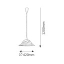 ALABASTRO VISILICA 1x E27/60W/IP20