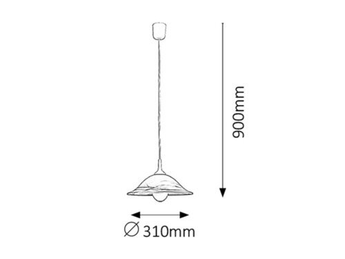ALABASTRO VISILICA 1x E27/60W/IP20