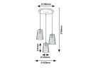 AZURINE VISILICA 3x E27/40W