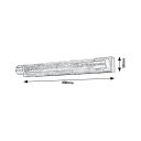 ABBEY KUPAONSKA LED ZIDNA SVJETILJKA ANTIK BRONČANA 2x 5W/3000K/900lm/IP44
