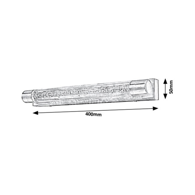 ABBEY KUPAONSKA LED ZIDNA SVJETILJKA ANTIK BRONČANA 2x 5W/3000K/900lm/IP44