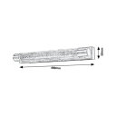 ABBEY KUPAONSKA LED ZIDNA SVJETILJKA KROM 2x 5W/3000K/900lm/IP44