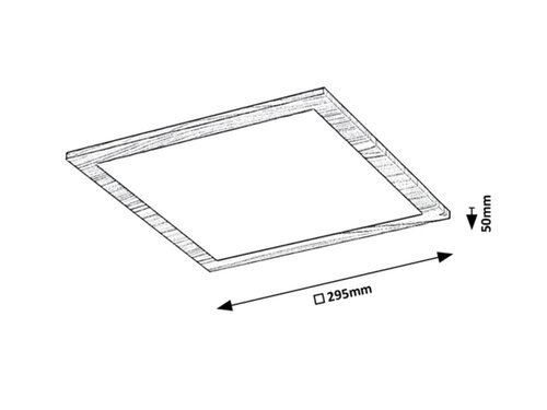 ALMOND STROPNA LED SVJETILJKA 12W/4000K/1260lm/IP20