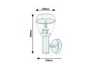 AMALFI VANJSKA LED ZIDNA SVJETILJKA 8W/760lm/4000K/IP44