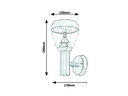 AMALFI VANJSKA LED ZIDNA SVJETILJKA 8W/760lm/4000K/IP44