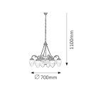 ANNABELLA LUSTER 6x E14/40W + 2x E27/60W/IP20