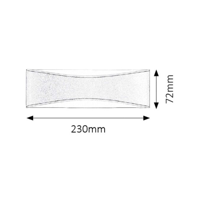 BIRMINGHAM VANJSKA LED ZIDNA SVJETILJKA 7W/4000K/796lm/IP65