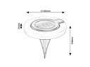 BOKOD LED SOLARNA SVJETILJKA 0,05W/5lm/IP44