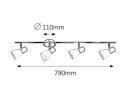 ATI SPOT REFLEKTOR 4x E14/40W/230V (5979)