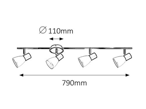 ATI SPOT REFLEKTOR 4x E14/40W/230V (5979)