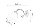 BECKWORTH ZIDNA SVJETILJKA 1x E14/40W/230V (7131)