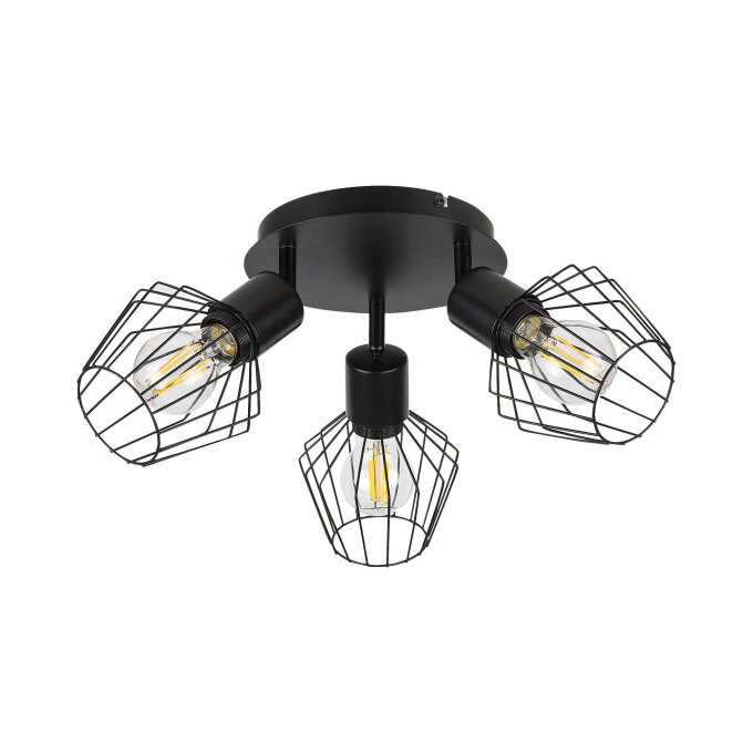 BELANO REFLEKTOR BLACK 3x E27/40W/230V (3536)