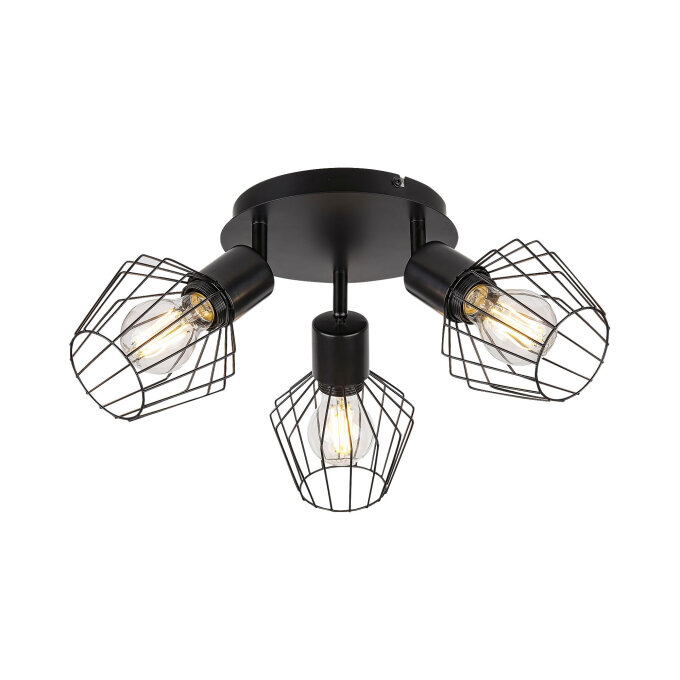 BELANO REFLEKTOR BLACK 3x E27/40W/230V (3536)