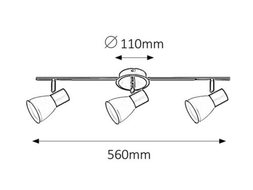 ATI SPOT REFLEKTOR 3x E14/40W/230V (5978)