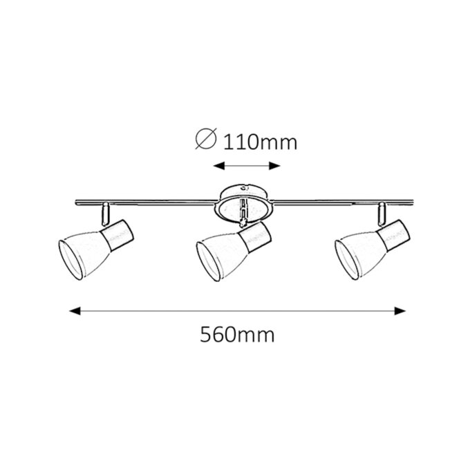 ATI SPOT REFLEKTOR 3x E14/40W/230V (5978)