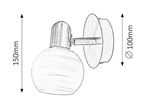 AUREL SPOT REFLEKTOR 1x E14/40W/230V (6341)