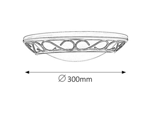 ATHEN ZIDNA PLAFONJERA 1x E14/60W/230V (3721)