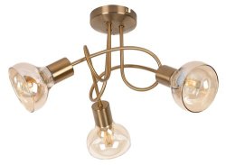 HOLLY STROPNI SPOT REFLEKTOR ANTIQUE GOLD/AMBER 3x E14/40W/230V