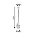 BELANO VISILICA BLACK 1x E27/40W/230V (3539)