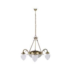 ANNABELLA LUSTER BRONZE/WHITE 3x E14/40W + 2x E27/60W (8633)