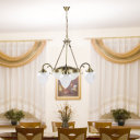 ANNABELLA LUSTER BRONZE/WHITE 3x E14/40W + 2x E27/60W (8633)