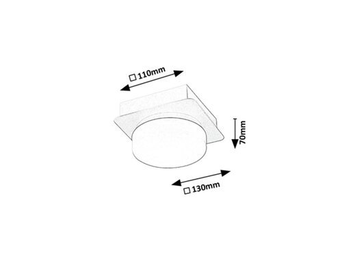 ATTICHUS LED STROPNA SVJETILJKA 5W/4000K/IP44 (75001)