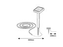 ANSOO LED VANSKA SOLARNA SVJETILJKA 0,26W/3,2V/IP44 + PREKIDAČ (77016)