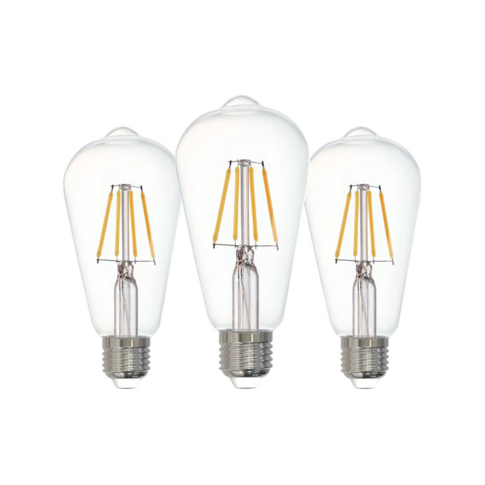 EGLO LED ŽARULJA CLEAR E27/ST64/4W/470lm/2700K, 3 kom (11346)
