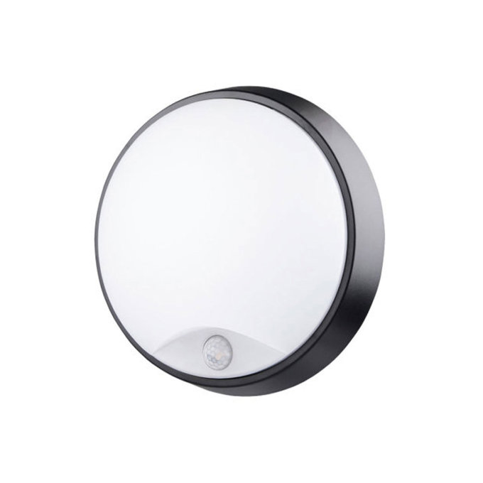VANJSKA LED SVJETILJKA SA SENZOROM BL-MYS14DA1-B8 ROUND BLACK 14W/IP54
