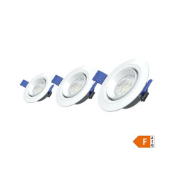 COMMEL LED DOWNLIGHT S PODESIVIM NAGIBOM 5W/4000K/3 KOM (336-127)