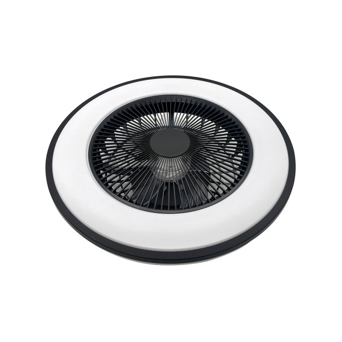 LED STROPNI VENTILATOR NATALIE BLACK D486 + REMOTE CONTROL 48W/2600-4800lm/3000-6500K (10886)