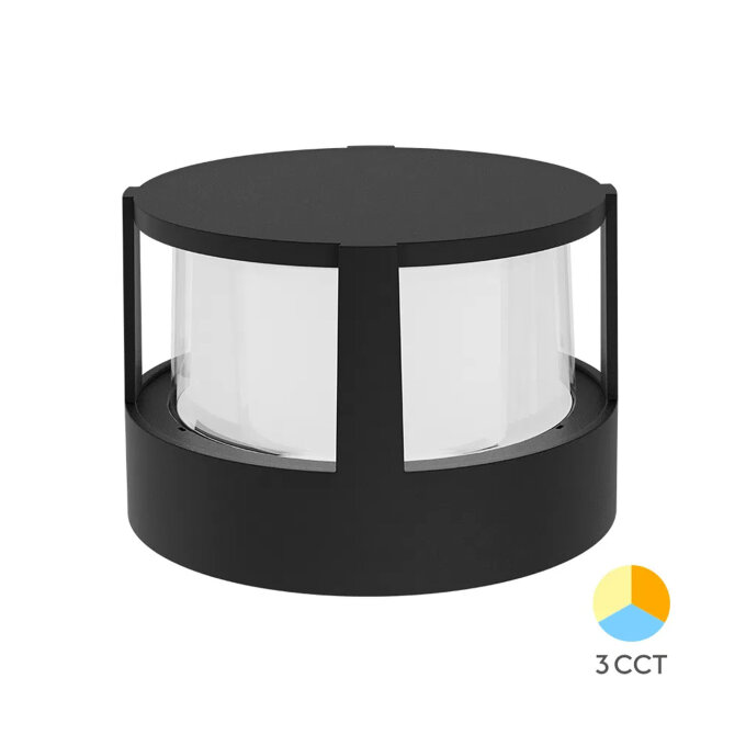 WALLS SVJETILJKA 1x 15W/KRUG/3CCT/IP65/BL (BG38-01481)